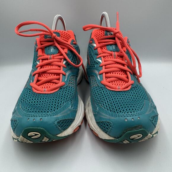Brooks Launch Womens‎ Sz 10.5 Teal Pink Running Training Shoes Toe Separating - Picture 2 of 7